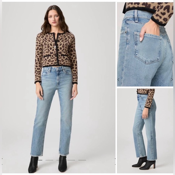 PAIGE Denim - NWT. PAIGE SAWYER High Rise Straight Leg LightBlue Women's Jeans